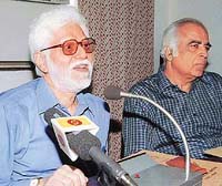 The Chief Commissioner, Income Tax, Chandigarh, Mr S.C. Grover,, at a press conference in Chandigarh on Wednesday.