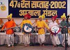 A cultural programme being held during the 47th Railway week