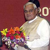 Prime Minister Atal Behari Vajpayee at the inaugural session of the All-India Conference on the Role of the Voluntary Sector in National Development
