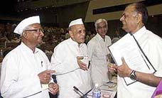 Deputy Chairman of the Planning Commission K. C. Pant with environmentalist Mohan Dharia