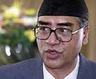 Nepali Prime Minister Sher Bahadur Deuba 