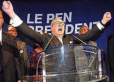 French National Front President candidate Jean-Marie Le Pen