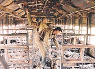 Fire Brigade staff make a last-minute inspection