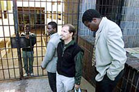 Zimbabwean journalists Lloyd Mudiwa and Collin Chiwanza