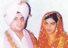 Rattandeep and Ashwani Arora after their wedding. 