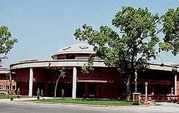A view of the new Parliament library building