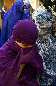 Barmaids hide their faces