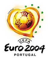 The official logo of the European 2004 Soccer Championship on white background unveiled on Monday in Lisbon.