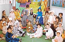 Tiny tots of Children�s Valley School 