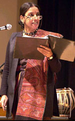 Staged-reading from Shashi Tharoor's "Riot" by Parliamentarian Shabana Azmi