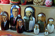 Russian traditional matryoshka nested dolls