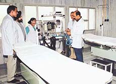 The new trauma centre at the General Hospital, Sector 16, which was inaugurated on Thursday by the UT Administrator, Lieut-Gen J.F.R. Jacob (retd). 