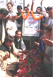 Relatives and friends offer special prayers