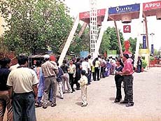 Visitors flock to the Appu Ghar water park, Oysters, to beat the heat.