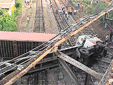 Rail traffic on the Ambala-Saharanpur section was disrupted 