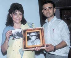 Ms S. Kohli and Deepankar Bali at the launch of the website.