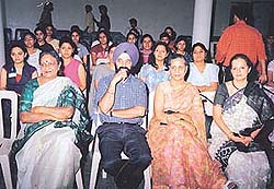 Mr R. S. Gujral, Education and Home Secretary, Chandigarh Administration, at the inauguration of a personality programme in MCM DAV College, Chandigarh, on Monday.