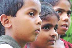 Gujarat victims during a press conference in the Capital on Monday.