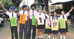 Students from schools of Ludhiana
