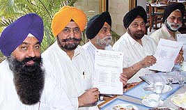 Mr Avtar Singh Hit releasing the first list of Akali Dal (Badal) candidates