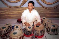 Rakesh Kumar, one of India�s foremost tabla players