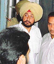 Sub-Inspector Chaman Parkash, who was caught while accepting a bribe