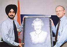 Ravinder Raipuri, a local artist