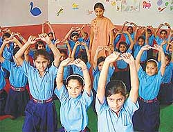 Students from Bhartiya Vidya Mandir