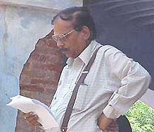 Former Director-General of Police, Haryana, Mr S. P. S. Rathore, goes through the case file