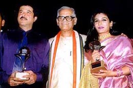 Cine stars Anil Kapoor and Raveena Tandon