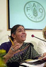 Biodiversity activist Vandana Shiva