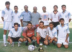 The Simla Youngs team, which won the Five-a-Side soccer tournament for clubs