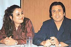 Aushim Khetrapal (right) and Araasha talk about their debut music album �Dil Na Jaane� at 