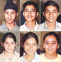 (Top) Mahek Inder Singh, Sumant, Kanav Arora, (bottom) Sumedha Sharma, Aakriti Gupta, Supriya Sharma