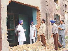 The shop that was allegedly burgled in Ludhiana