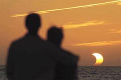 In the twilight  zone.