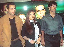 Bikram Saluja, Kiran Zaveri and Milind Soman 