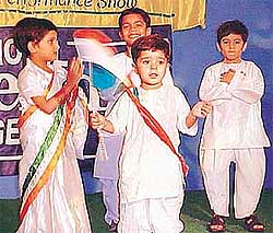 Kids present a cultural item at �Thirkan�, a programme organised by Indo-British Cultural Academy