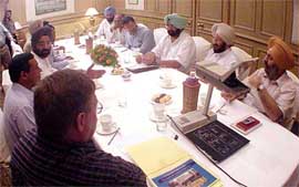 Capt Amarinder Singh, Chief Minister of Punjab, with Lal Singh