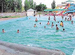 The wave pool of Thunder Zone Water Park Resort near SAS Nagar, where a child, Rishab, lost his life.
