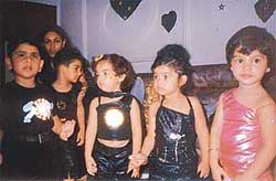 Kids at a theme party organised by the Strawberry Club in Ludhiana recently