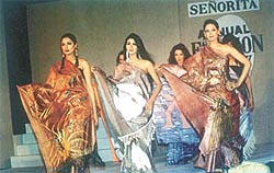 A fashion show organised at the Delhi-based Senorita Institute of Fashion Design and Management.