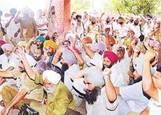 Members of the CTU Employees and Workers Union protest in support of their demands 