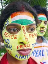 Activists of the Mahatma Gandhi World Friendship Council