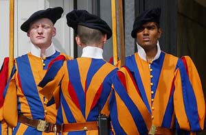 Vatican Swiss guard Dhani Bachmann