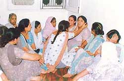 Relatives console Ritika�s mother Saroj Malik