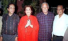 Veteran actor Chandrashekhar who also produced "Street Singer" and "Cha Cha Cha" and set new trend in Indian films, 