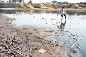 The delayed monsoon has cast its shadow on scores of natural water bodies resulting into the death of fish in this part of the region