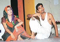 �Koi Dukh Na Ho To Bakri Khareed Lo�, a play based on a story by Munshi Premchand, being staged in Bal Bhavan, Chandigarh, on Sunday.