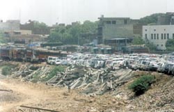 A car park on land owned by the Northern Railway